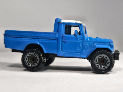 TOYOTA LAND CRUISER, Hot Wheels 2020 Die cast GRY93 Niebieski 1:64 Resoraki – zdjęcie 4