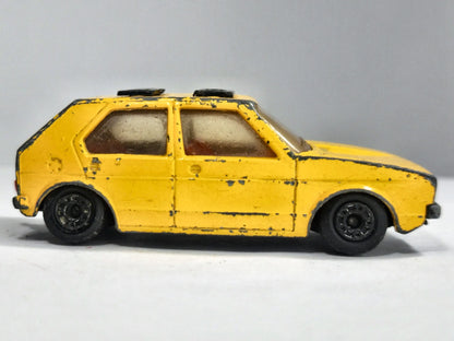 Vw Golf Superfast Matchbox 1976 Żółty 1:52 Made in England – zdjęcie 4