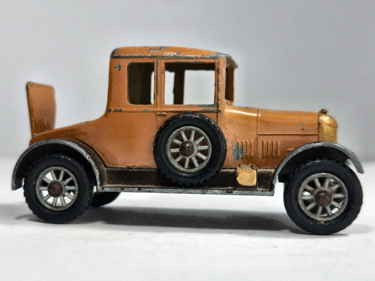 1926 Morris Cowley Bullnose Matchbox '70 Pomarańczowy 1:46 Made in England – zdjęcie 4