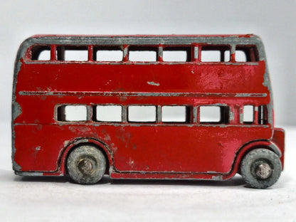 DOUBLE-DECKER BUS Matchbox '50 Czerwony 1:87 Made in England – zdjęcie 4