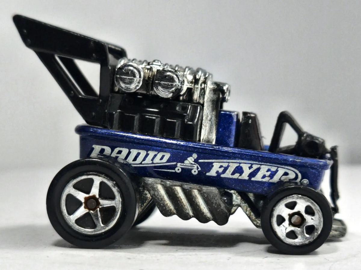 Radio Flyer Wagon Hot Wheels 2006 1:64 fantasy car Luzak Niebieski – zdjęcie 4