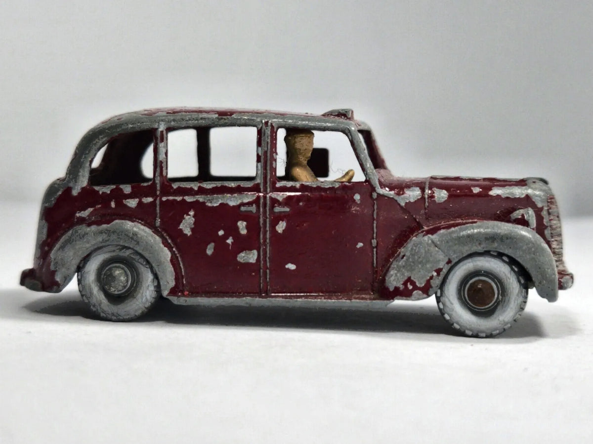 AUSTIN METROPOLITAN TAXI Matchbox '60 Bordowy 1:55 Made in England – zdjęcie 4