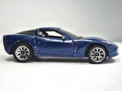 CHEVROLET CORVETTE, Matchbox 2003, Die cast MB630, Niebieski, 1:64 – zdjęcie 4