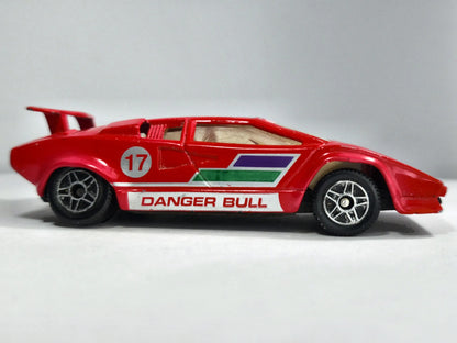 LAMBORGHINI COUNTACH, Yatming, Die cast YM9131, Czerwony, 1:41, Resoraki – zdjęcie 4