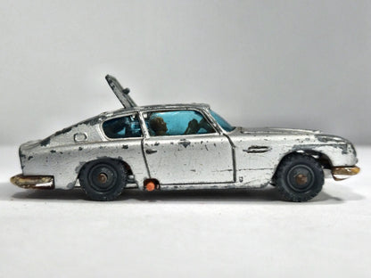 JAMES BONDS ASTON MARTIN Husky '50 Srebrny 1:64 Made in Gt Britain – zdjęcie 4