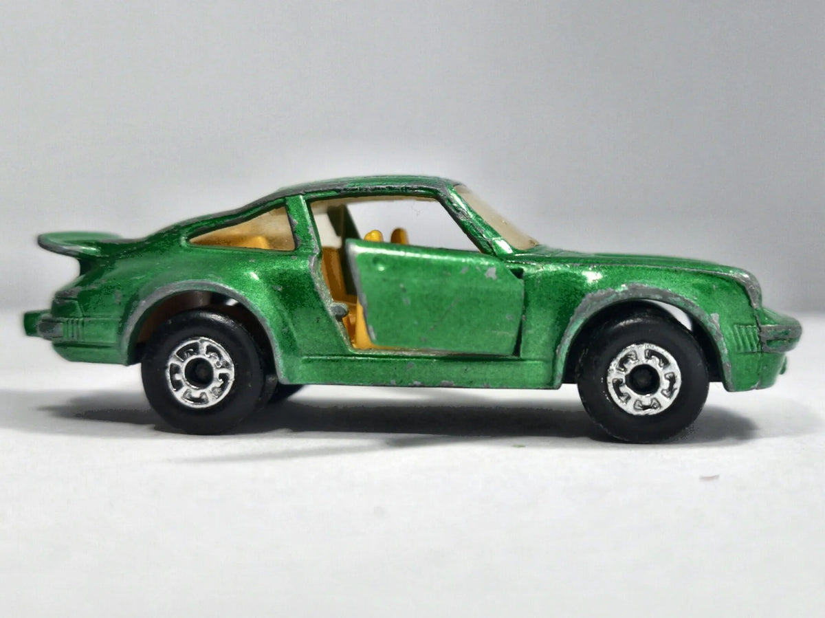 PORSCHE TURBO, Matchbox 1979, Made in England, NO 31, Zielony, 1:59 – zdjęcie 4