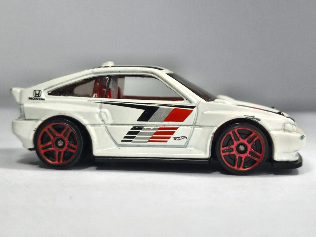 1985 HONDA CR-X, Hot Wheels 2015, Die cast 1 NL, Biały, 1:64, Resoraki – zdjęcie 4