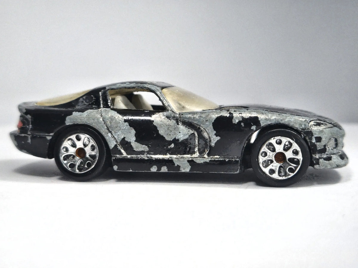 DODGE VIPER GTS, Matchbox 1996, Die cast, Czarny, 1:64, Resoraki – zdjęcie 4