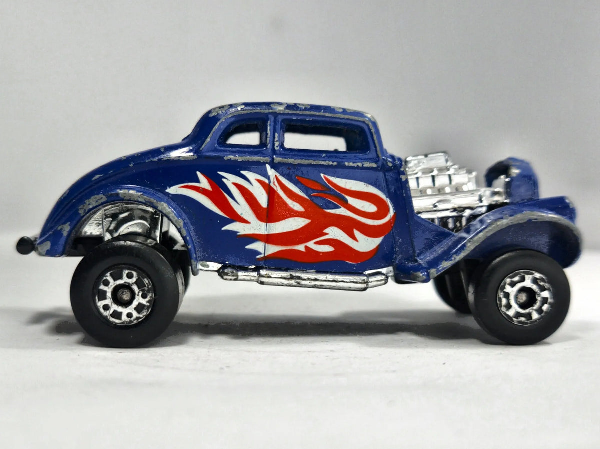 1933 Willys Street Rod Matchbox Superfast 1:64 Hot Rod 313 Luzak Niebieski – zdjęcie 4