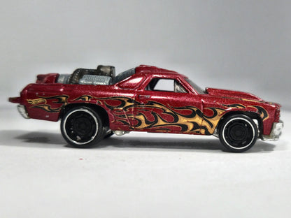 CUSTOM '71 EL CAMINO, Hot Wheels 2012, Die cast, Czerwony, 1:64, Resoraki – zdjęcie 4
