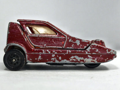 BOND BUG 700 E.S. Whizzwheels Corgi 1969 Bordowy 1:43 Made in Gt Britain – zdjęcie 4