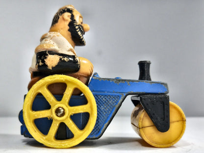 Brutus Bluti Popey Road Roller Matchbox 1973 Niebieski 1:55 Made in England – zdjęcie 4