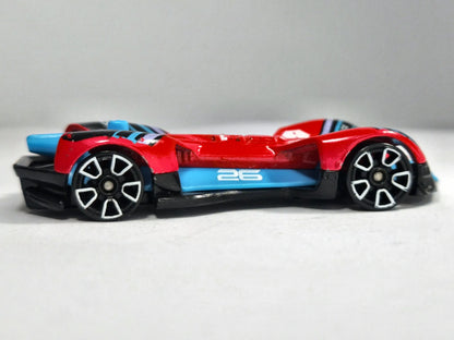 Roborace Robocar Hot Wheels 2013 HW EXOTICS 1:64 Luzak Czerwony – zdjęcie 4