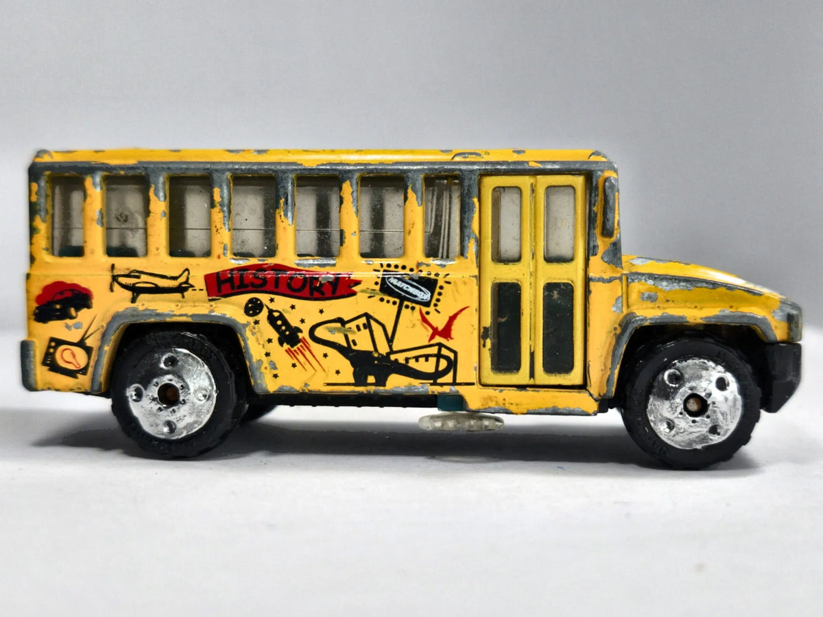 SCHOOL BUS, Matchbox 2000, Die cast, Żółty, 1:64, Resoraki – zdjęcie 4