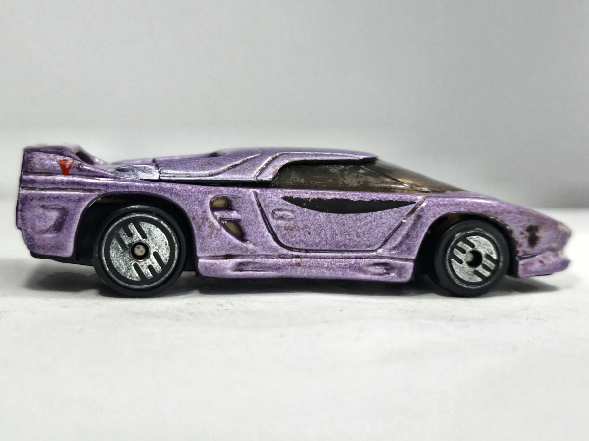 Vector "Avtech" WX-3 Hot Wheels 1992 Mainline 1:64 Luzak Fioletowy – zdjęcie 4