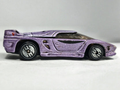 Vector "Avtech" WX-3 Hot Wheels 1992 Mainline 1:64 Luzak Fioletowy – zdjęcie 4