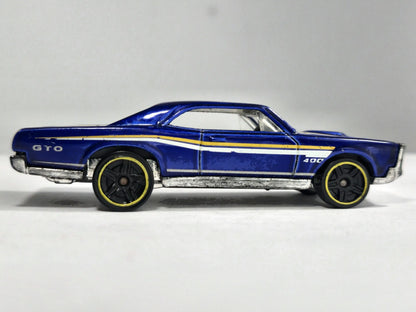 Pontiac Gto 1967 Mainline Hot Wheels Granatowy 1:64 – zdjęcie 4