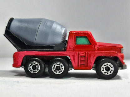 CEMENT TRUCK, Matchbox 1976, Made in England, Die cast N19, Czerwony, 1:87 – zdjęcie 4