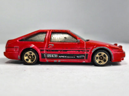 TOYOTA AE86 SPRINTER TRUENO Hot Wheels 2020 Czerwony 1:56 – zdjęcie 4