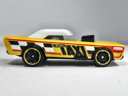 SMALL BLOC, TAXI, Hot Wheels 1983, Die cast 142, Żółty, 1:64, Resoraki – zdjęcie 4