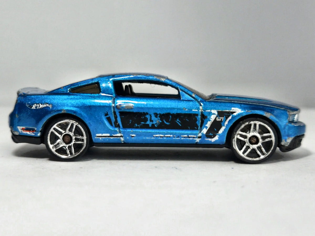 2010 Ford Mustang Gt Hot Wheels 2009 Niebieski 1:57 – zdjęcie 4