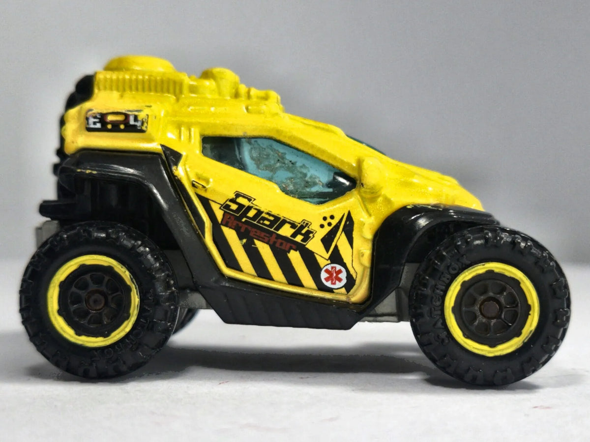MIRIUMBOX, Spark Arrestor, Matchbox 2014 Die cast MB963 Żółty 1:64 Resoraki – zdjęcie 4