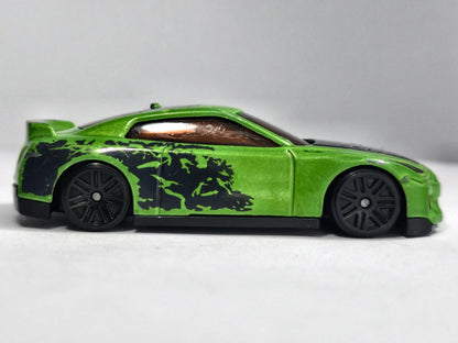 Nissan Gt-R R35 Zielony 1:64 – zdjęcie 4