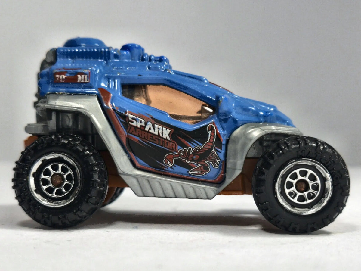 SAND SHREDDER, Spark Arrestor, Matchbox 2014, Die cast MB963 Niebieski 1:64 – zdjęcie 4