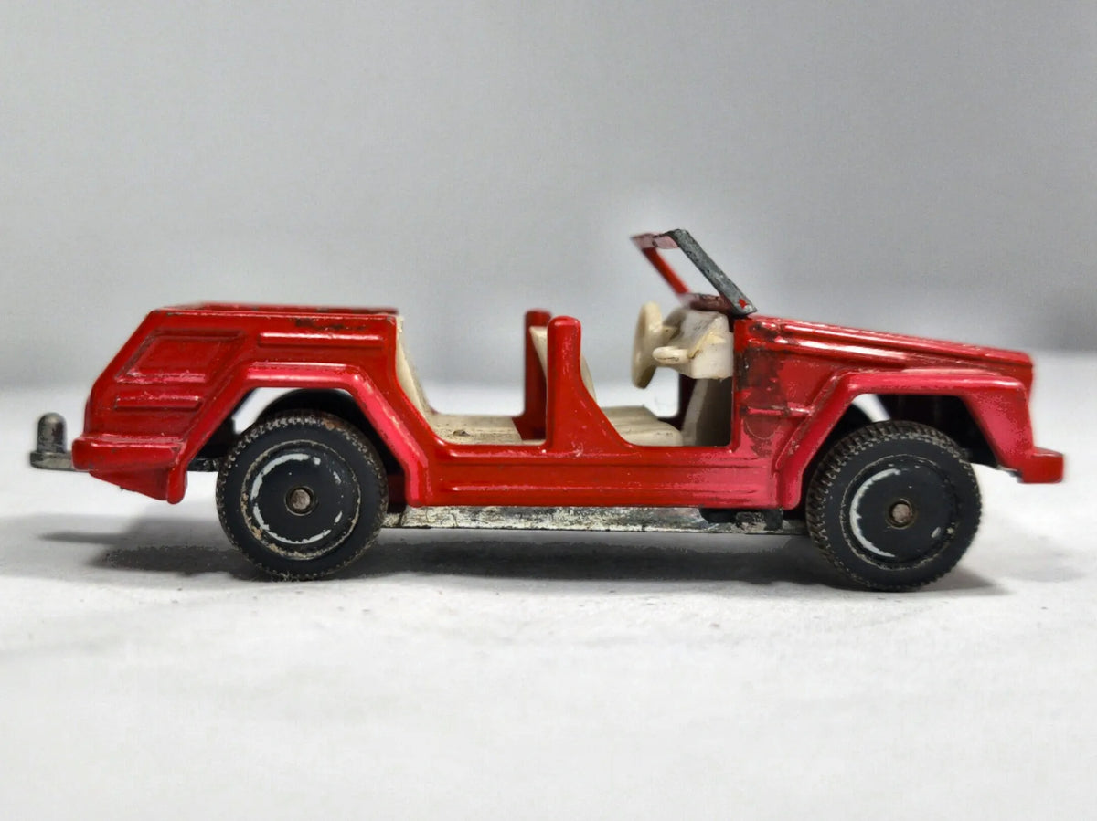 Volkswagen 181 SIKU 1983 1:52 Made in W.-Germany Luzak Czerwony 2xMetal – zdjęcie 4
