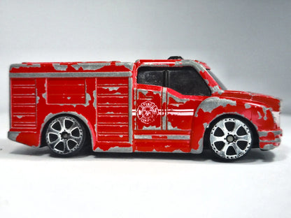 FIRE TRUCK (Straż pożarna) Motor Max, Die cast 6189/6190, Czerwony, 1:64 – zdjęcie 4