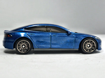Tesla Model S Matchbox 2022 1:64 Niebieski Samochód osobowy – zdjęcie 4