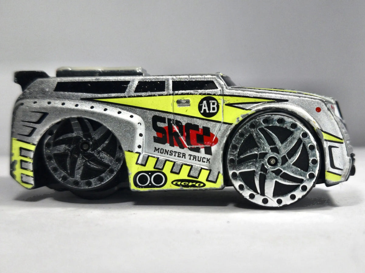 SRCK TURBO MONSTER TRUCK, Realtoy, Die cast, Srebrny, 1:64, Resoraki – zdjęcie 4