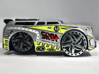 SRCK TURBO MONSTER TRUCK, Realtoy, Die cast, Srebrny, 1:64, Resoraki – zdjęcie 4