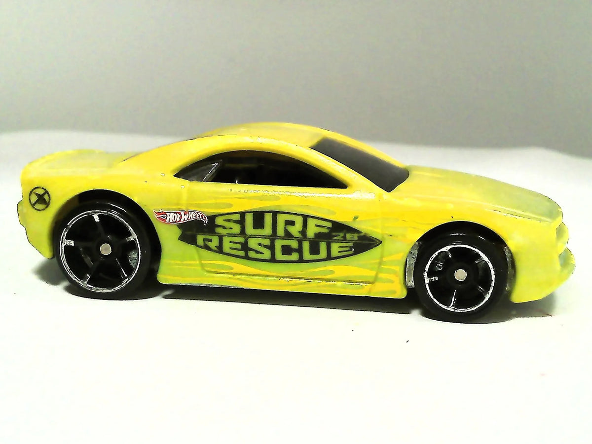 MUSCLE TONE, Surf Rescue, Hot Wheels 2000, Resoraki, Die cast, Żółty, 1:64 – zdjęcie 4