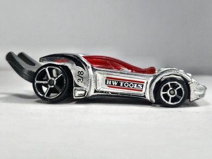 Tooligan HW Tools Hot Wheels 2009 Srebrny 1:64 – zdjęcie 4