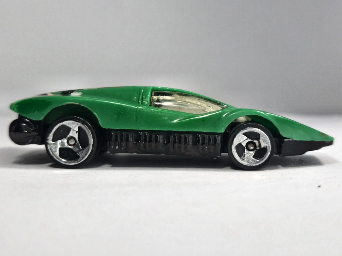 SILVER BULLET, Hot Wheels 1974, Vintage Die cast, Zielony, 1:64, Resoraki – zdjęcie 4