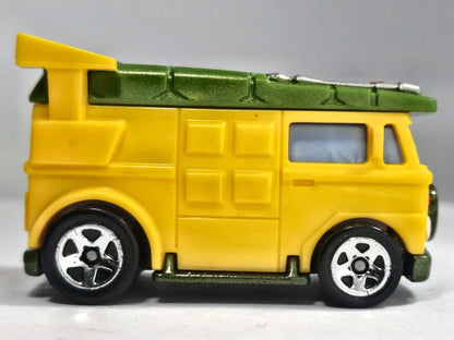 PARTY WAGON, NINJA TURTLES, Hot Wheels 2019, Die cast GHF37, Żółty, 1:64 – zdjęcie 4