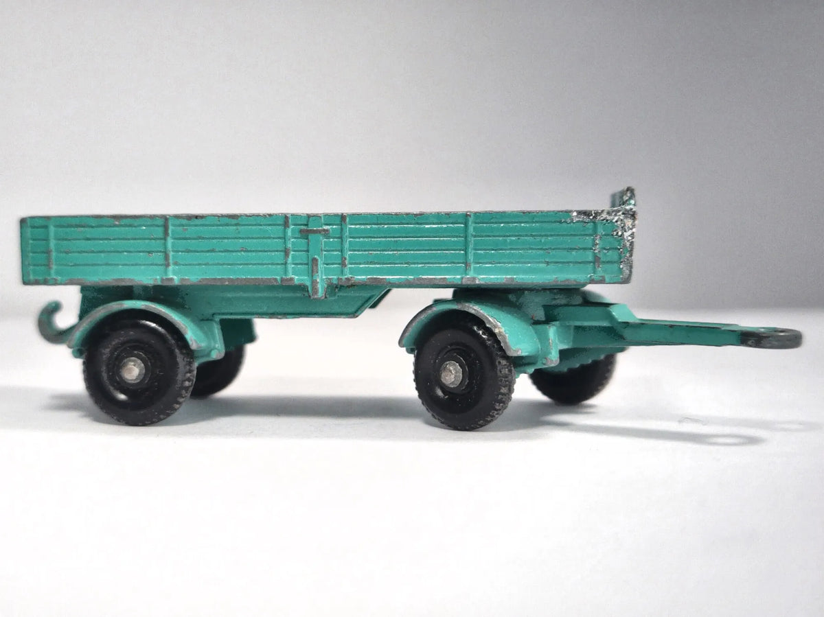 MERCEDES TRAILER, Matchbox, Made in England, Die cast No.2, Zielony, 1:64 – zdjęcie 4