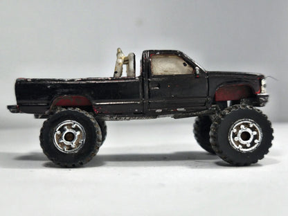 Chevrolet K-1500 Matchbox 1993 1:64 Pickup Luzak Czarny – zdjęcie 4