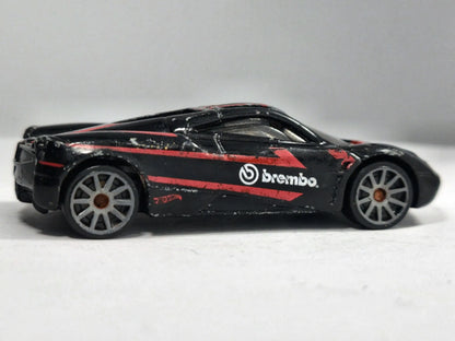Pagani Huayra Hot Wheels 2012 1:64 Brembo Luzak Czarny – zdjęcie 4
