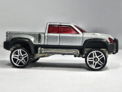 MEGA-DUTY, PICKUP TRUCK, Hot Wheels 2001, Die cast, Srebrny, 1:64, Resoraki – zdjęcie 4