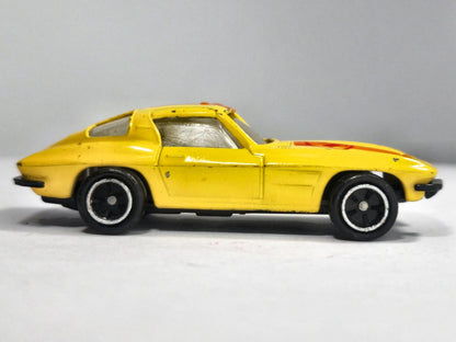 CHEVROLET CORVETTE STING RAY 1963 SPLIT-WINDOW, Zylmex 1982, Żółty, 1:72 – zdjęcie 4