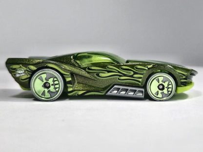 STREET SHAKER HALLOWEEN MIX, Hot Wheels 2011, Die cast T9719, Zielony, 1:64 – zdjęcie 4