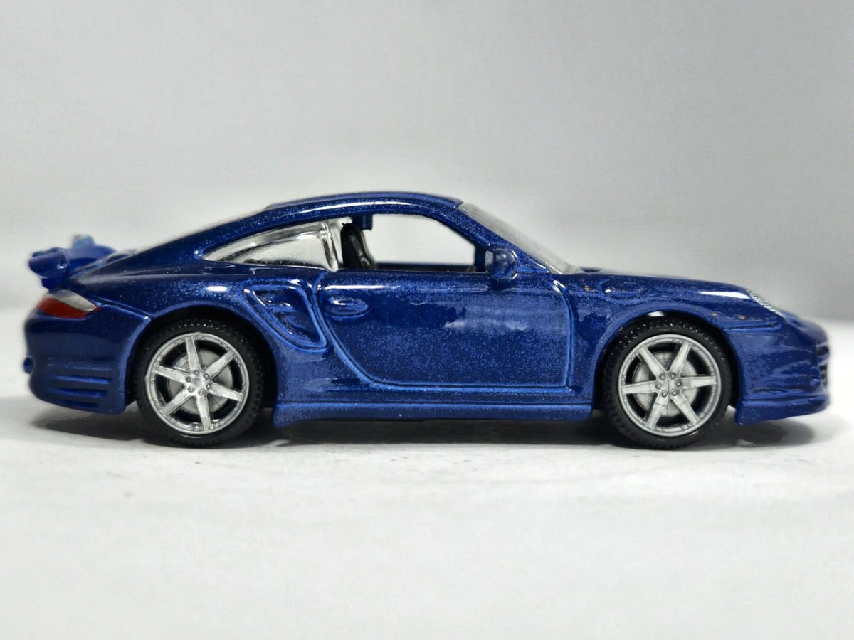 Porsche 911 Turbo Bburago 1:53 Luzak Niebieski – zdjęcie 4
