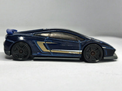 Lamborghini Gallardo LP 570-4 Hot Wheels 2010 1:64 Luzak Niebieski – zdjęcie 4