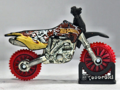 MOTOCYKL HW450F, Hot Wheels 2013, Die cast, Czarny, 1:64, Resoraki – zdjęcie 4
