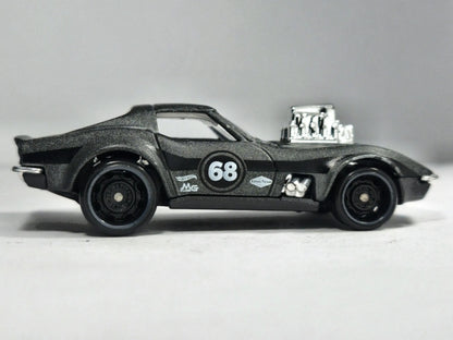 '68 Corvette Hot Wheels 2016 HW Screen Time 1:64 Luzak Czarny – zdjęcie 4