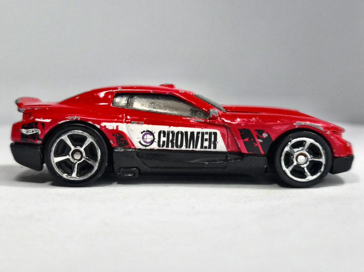 D-MUSCLE / CROWER Hot Wheels 2014 Czerwony 1:64 – zdjęcie 4