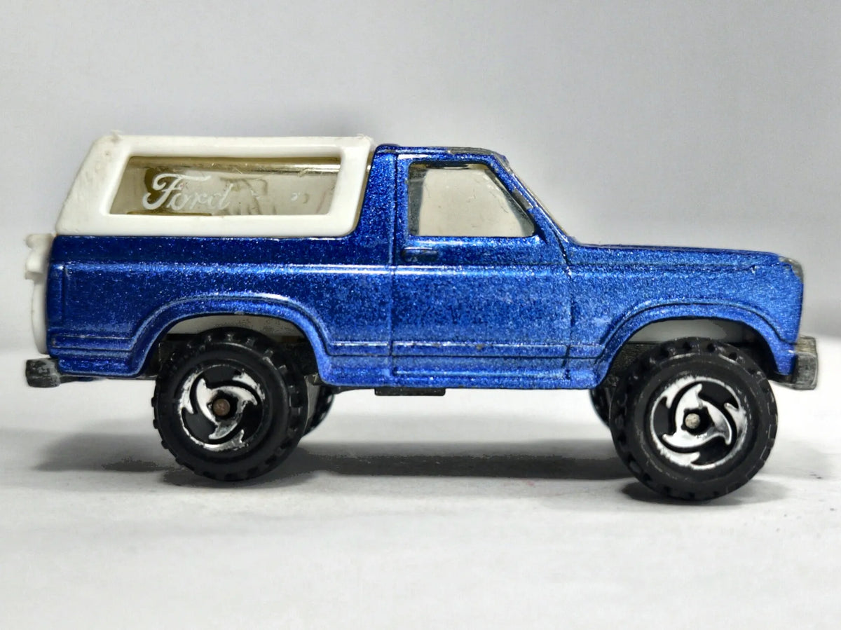 FORD BRONCO Hot Wheels 1980 Niebieski 1:55 2xMetal – zdjęcie 4