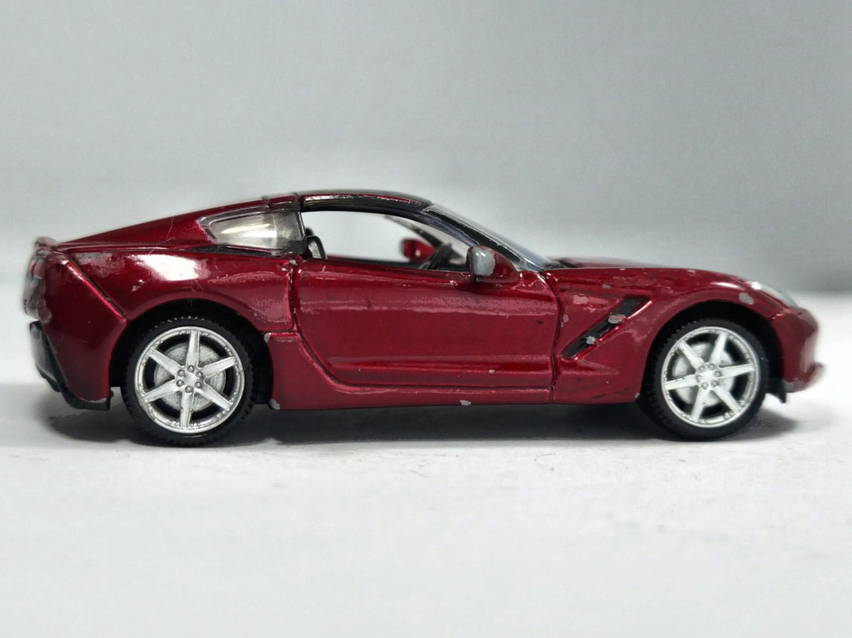 2014 Corvette Stingray Bburago 1:60 Luzak Bordowy – zdjęcie 4